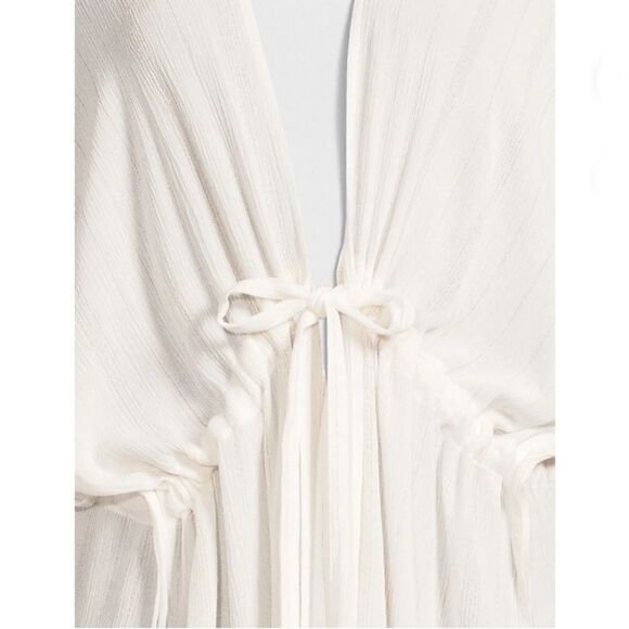 Tie Front Layering Kimono Cardigan Coverup Size L/XL - Picture 7 of 7